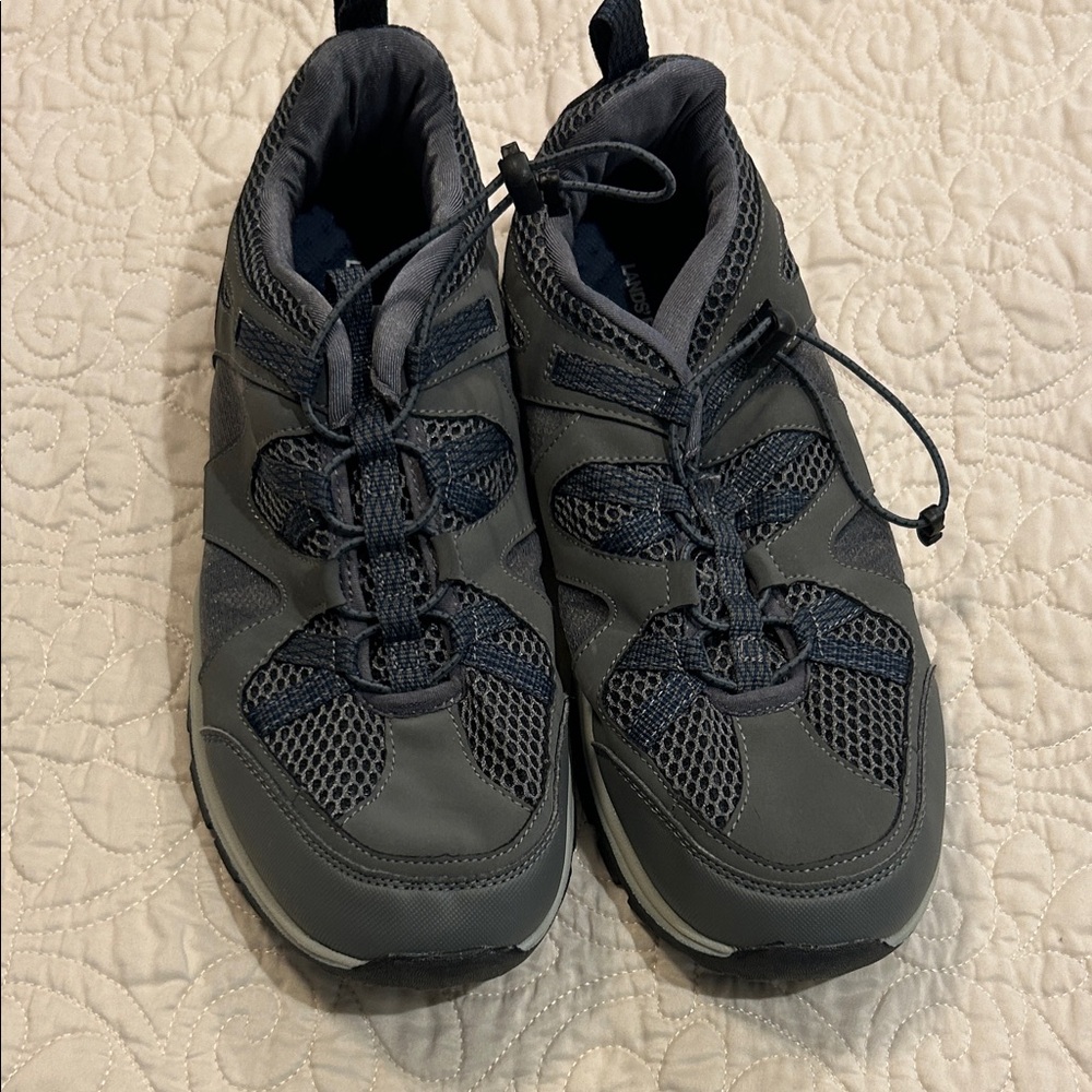 Lands' End Men's Gray Boat Shoes